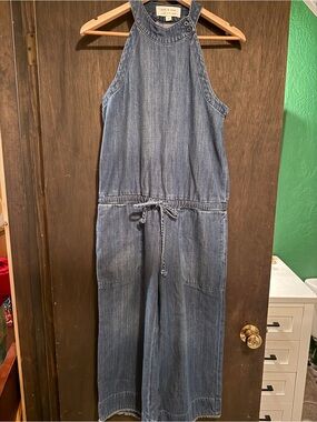Cloth & Stone Blue Denim Jumpsuit